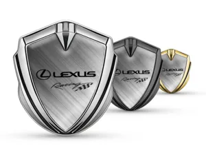 Lexus Car Logo Badges Racing Look Glossy Finish